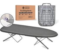 SimplySmooth : planche à repasser pliable pour table, dimensions 77 x 30 cm, avec espace de rangement