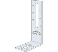 Simpson, Equerre de menuiserie fixation avec renfort efixr-acier galvanise, 30 x 100 x 55,Epais. mm.2,5, Trous oblongs, Gamme large pour une variété d'utilisations, Utilisable sur bois et sur béton