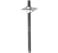 Simpson PPS Support de poteau (pied de poteau) longueur 80 mm Sabot de poteau galvanisé à chaud