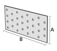 Simpson strong-tie Plaque perforée acier pour renfort