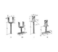 SIMPSON Strong-Tie SST Pied de support PVDB80G Quantité:8