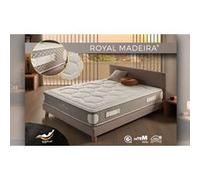 Matelas 150x200 Royal Madeira, ressorts ensachés Healthy Spring, 25 cm, confort HR multizone, ferme et doux, anti-vibrations