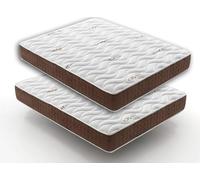 SIMPUR Pack 2 Matelas Visco Ergo 90x190, 19 cm d'épaisseur, mémoire de Forme Haute densité, 7 Zones de Soutien, fermeté 7/10, réversible été/Hiver