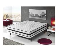 Simpur Relax | Matelas à Mémoire Forme Soft 140x190 cm Therapy Carbone Anti Stress | Épaisseur 19 cm | Tissu 3D avec Système Airfresh | Mousse HR Visco Soft de Haute densité