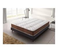 Matelas 180x200 Visco Ergo, mousse HR haute densité, 19 cm, triple couche, double face été/hiver, soutien anatomique