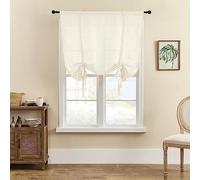 SIMPVALE 1 Pièce Rideau Voilage, Beige 60x140cm Store Romain, Intérieur Voilages Translucide pour Cuisine, Salon, Chambre, Balcon