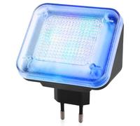 Simulateur TV LED avec 12 LED et 3 programmes sélectionnables, piège TV par simulation de lumière pour protection anti-effraction, TV simulateur