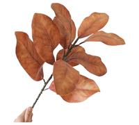 Simulation de de magnolia réaliste en PVC pour décoration de mariage et arrangement floral de la maison, branches de fleurs artificielles, buissons artificiels, fleurs frauduleuses, bol blanc,