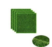 Simulation Gazons,4 Pièces Artificiel Miniature Herbe,Gazon Moderne Pelouse Verte Artificielle Tapis De Pelouse Miniature Décorative Mousse pour Jardin Paysage Balcon Bureau décoration de la Maison
