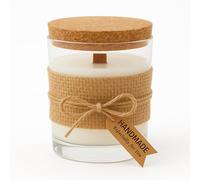 SINCERO HOME: Bougie Parfumée Artisanale en Cire de Soja Naturelle, Parfum Citron Vert et Mangue, Écologique avec Mèche en Bois, Idéale pour l'Aromathérapie et la Relaxation, 450g