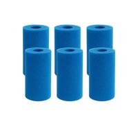 SINEA - Lot de 6 filtres Piscine en Mousse, Lavable, fabriqué en Europe, Compatible avec Toutes piscines, Filtration optimale