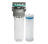SINEA pack filtration eau anti-calcaire - porte filtre 9’’3/4 et cartouche polyphosphate stoppe le tartre, la corrosion et préserve vos installations domestiques