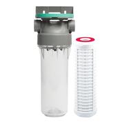 SINEA - Pack filtre à eau 9"3/4 + cartouche lavable polyamide 50 microns - connexion arrivée d'eau 1" - anti sédiments, installation domestique, protection chauffe eau & electroménagers