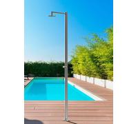 Sined | Douche extérieure Polifemo - 229 Cm - Acier inoxydable 316L - Temporisation - Economie d'eau - Design élégant
