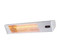 Sined Warm Ira Inox 2000 : Radiateur infrarouge électrique 2000W, réglable, de couleur grise. Radiateur d'intérieur à ondes courtes, avec télécommande, design élégant, grille de protection et écran LE