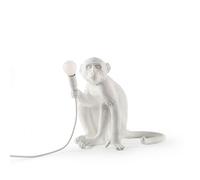 Seletti Lampe de table Monkey Sitting 32 cm Résine Blanc LED