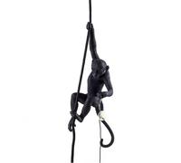 Seletti Singe Avec Corde Plafonnier Noir Extérieur