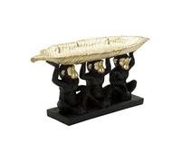 Statuette de singe triple Mauro Ferretti Noir 43x15,7x20 cm
