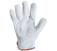 Singer - Paire de gants cuir - Tout croûte bovin - Coloris naturel - Serrage élastique - Taille 9-56S9