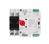 Single Phase Din Rail ATS 220V Dual Power Automatic Transfer Electrical Selector Switches Uninterrupted Power 2P 63A 100A 125A AUOQKQUT(63A)