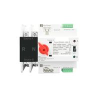 Single Phase Din Rail Dual Power Automatic Transfer Electrical Selector Switches Uninterrupted 2P 63A 100A 125A BIANMTSW(220V,63A)