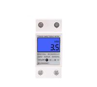 Single Phase LCD Digital Display Wattmeter Power Consumption Meter kWh AC 230V 220V 50Hz 60 HZ Din Rail EK015SJ AUOQKQUT