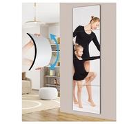 singmay Lot de 4 Carreaux de Miroir Mural en Acrylique de 12 x 12 Pouces, incassables, Grand Corps, sans Cadre et Auto-adhésifs, idéaux pour la Salle de Sport à Domicile, la Chambre à Coucher