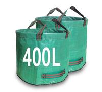 Singwow Lot de 2 sacs à déchets de jardin, réutilisables avec poignées, parfaits pour la collecte des déchets de jardin