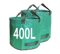Singwow Lot de 3 sacs poubelle de jardin 500 L très résistants, sacs de jardin réutilisables avec poignées, parfaits pour la collecte des déchets de cour, des déchets végétaux, de l'herbe et des