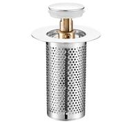 Sink Plug - Sink Drain Strainer | Shower Drain Stopper | Stainless Steel Sink Plug | Drain Plug Stopper | Shower Hair Catcher, Anti Clogging Drain Strainer For Home Lavatory Bathroom Washbasin