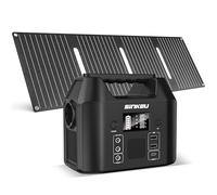 SinKeu Station d'alimentation portable 96 Wh avec panneau solaire 40 W, batterie LiFePO4 30 000 mAh avec prise AC 230 V 150 W / 12 V DC/USB, alimentation de secours pour camping, pique-nique, jardin