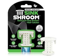 Sinkshroom Bouchon de Protection d'évier Récupérateur de Cheveux/Filtre/Piège Blanc