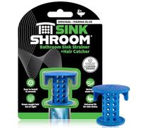 Sinkshroom Bouchon de Protection d'évier Récupérateur de Cheveux/Filtre/Piège Bleu