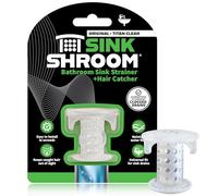 Sinkshroom Bouchon de Protection d'évier Récupérateur de Cheveux/Filtre/Piège Transparent