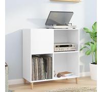 Sinkzol Armoire à panneaux blanches, 84,5 x 38 x 89 cm, en bois avec espace de rangement, polyvalente comme vitrine, buffet ou armoire d'appoint dans le salon, le bureau ou le couloir
