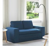 Sinkzol Canapé d'angle en tissu bleu, 162 x 80 x 82 cm, design moderne avec espace de rangement, modulaire, confortable, durable, pour salon, chambre d'amis, salon, avec dossier et coussin