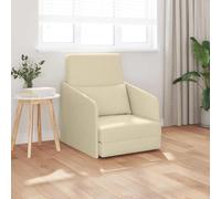 Sinkzol Canapé-lit crème 65 x 80 x 83 cm en tissu avec espace de rangement, canapé d'angle moderne, banc multifonctionnel, mobilier de salon, avec accoudoirs, dossier, appui-tête pour salon