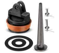 Sinmoe Pistons de Rechange pour Pompes à Levier Type 75 avec Valve de Perçage Nasal Ensemble de Boulons Manchette en Cuir Bague d'Étanchéité Joint de Pompe à Main Jardin(Noir)