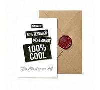 Sinnblatt Carte d'anniversaire avec enveloppe - Carte d'anniversaire amusante pour homme et femme - Motif légende amusante pour chaque fête - Carte de vœux élégante (12 x 18 cm)