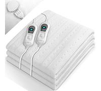 sinnlein Surmatelas Chauffant Électrique 160x140cm | 2 Places - avec Arrêt Automatique | Chauffe-matelas 3 Niveaux de Températures