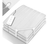 sinnlein® Surmatelas Chauffant Électrique 150 x 80 cm | Lavable jusqu'à 40°C | avec Une Extinction Automatique | Couverture Thermique | réglable à 3 Niveaux de températures | Affichage numérique