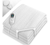 sinnlein Surmatelas Chauffant Électrique 150x80cm avec Arrêt Automatique | Couverture Thermique | Chauffe-Matelas réglable à 3 Niveaux de Températures