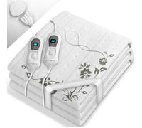 sinnlein Surmatelas Chauffant Électrique 160x140cm | 2 Places - avec Arrêt Automatique | Chauffe-matelas 3 Niveaux de Températures