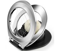 Sinnsally Coupe-œufs en acier inoxydable,Coupe oeuf à la coque Professionnel Toqueur à Oeuf Trancheuse Cutter,Egg Cutter Slicer Tranches en Métal,Ouvre Oeuf Coque Casse Oeuf à la Coque oeuf Coque