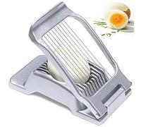 Sinnsally Coupe-œufs en acier inoxydable,Coupe oeuf à la coque Professionnel Toqueur à Oeuf Trancheuse Cutter,Egg Cutter Slicer Tranches en Métal,Ouvre Oeuf Coque Casse Oeuf à la Coque oeuf Coque
