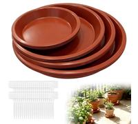 SINRAD 16pcs Coupelle Oot de Fleur,11.4/15/17.7/20.7cm avec Étiquettes pour Plantes