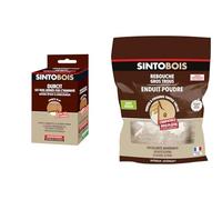 SINTO Durcisseur pour Bois Abimes Par l'Humidite - 250GR - Idéal pour Durcir & Enduit poudre rebouche gros trous - Format 1kg - Idéal pour reboucher les trous sur du bois - excellente