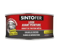 SINTO Enduit de finition métal 250g | Lisse les surfaces métalliques avant peinture, comble les micro-aspérités, améliore le rendu, véhicules escaliers rampes