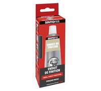 SINTO Enduit de finition métal 90g, lisse les surfaces métalliques avant peinture, comble les micro-aspérités, améliore le rendu, véhicules escaliers rampes et volets, intérieur et extérieur