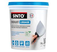 SINTO Enduit de lissage pâte blanc 1,5kg